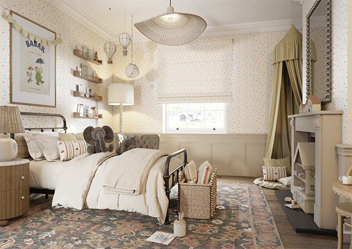 May Day, Balloons Spice - Twist&Fit Roman Blind - Image 6